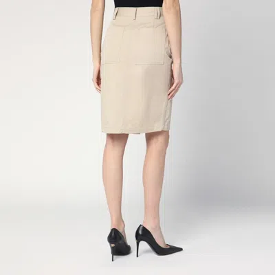Anine Bing Zaire Skirt In Oatmeal