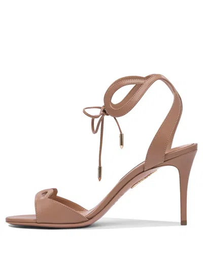 Aquazzura 85mm Leather Heeled Sandals