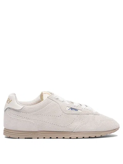 Autry Light Grey Suede Windspin Sneakers