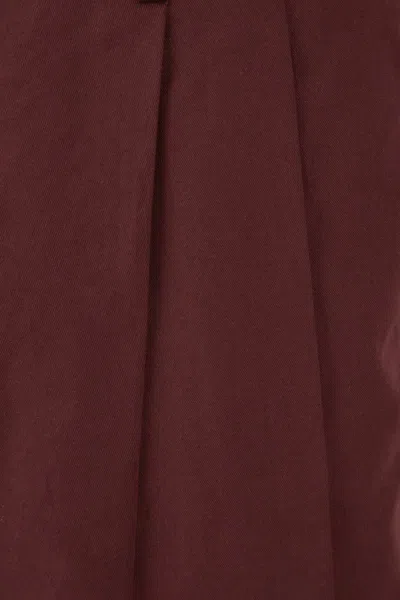 Dolce & Gabbana Folded-edge Trousers In Browndarkviolet