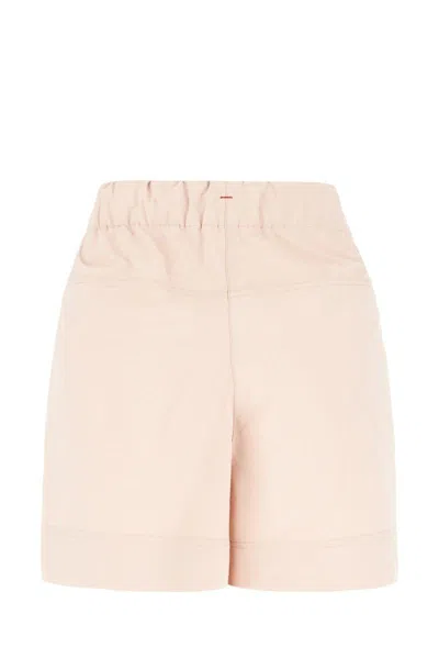 Moncler Grenoble Pink Shorts With Elastic Drawstring Elastic Waist And Logo Embroidery On The Side I In Pink