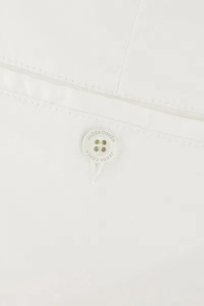 Jacob Cohen Denim Trousers With Back Pockets And Belt Loops In White