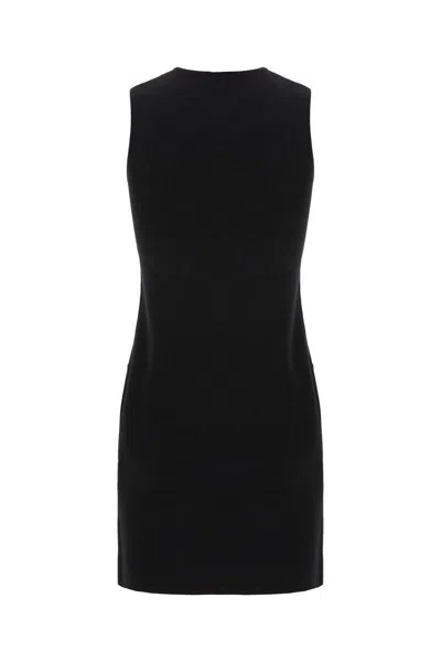 Max Mara Black Viscose Blend Dress In Black