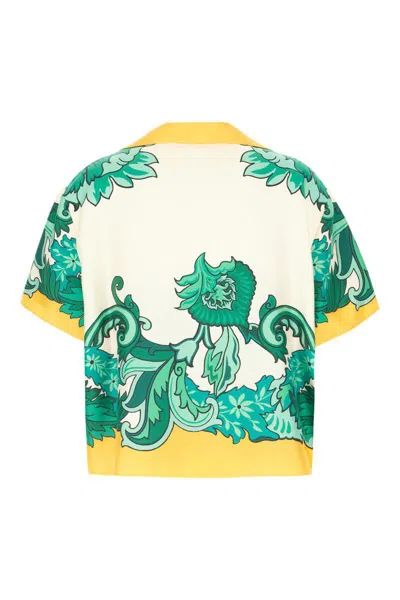 Etro Paisley Print Shirt In White Background Print