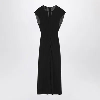 Calvin Klein Black Midi Dress With Belt