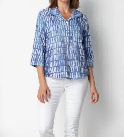 Habitat Pleat Back Shirt In Royal Blue In Blue