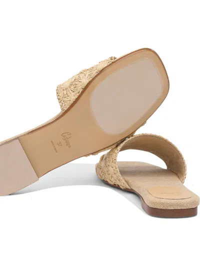 Castaã±er Embellished-flowers Sandals In Neutral