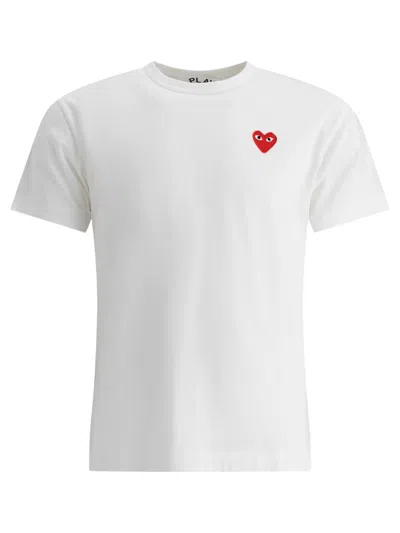 Comme Des Garçons Play Comme Des Garcons Play Men The Artist Invader Pixelated Red Heart T-shirt In White