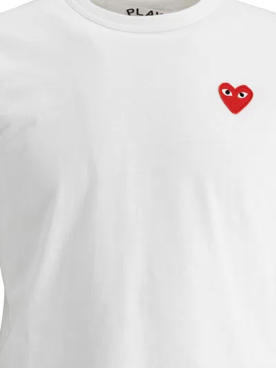 Comme Des Garçons Play Comme Des Garcons Play Men The Artist Invader Pixelated Red Heart T-shirt In White