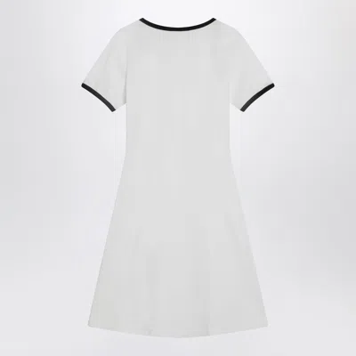 Courrèges Ribbed Cotton Mini Dress With Logo Embroidery