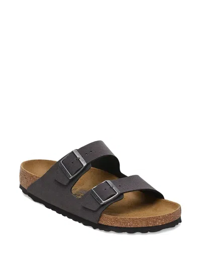 Birkenstock Arizona Double-buckle Slides In Grey