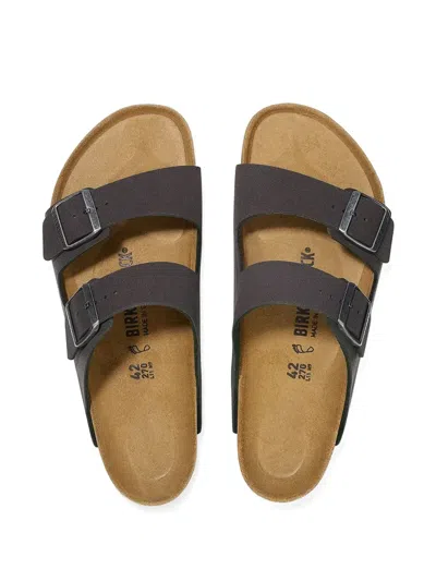 Birkenstock Arizona Double-buckle Slides In Grey