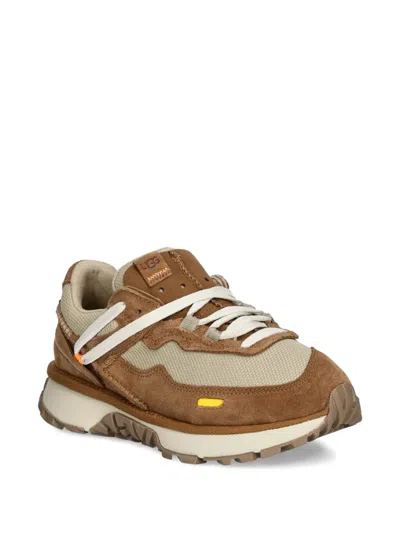 Ugg Retrofi Suede-panelled Running Sneakers In Brown