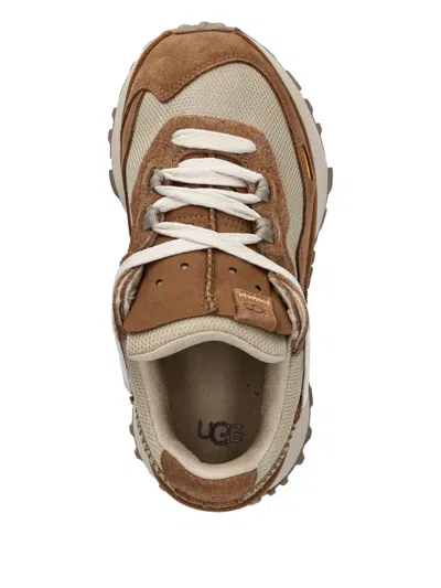 Ugg Retrofi Suede-panelled Running Sneakers In Brown