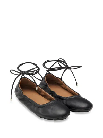 皮质芭蕾平底鞋