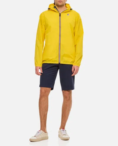 K-way Man Jacket Acid Green Size Xxs Polyamide In Yellow
