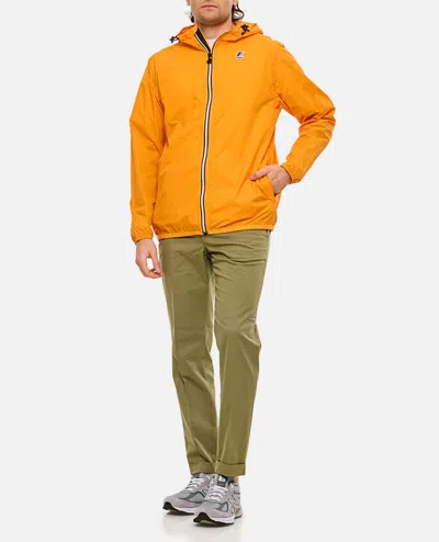 K-way Stretch Dot Lightweight Hooded Jacket In Orange