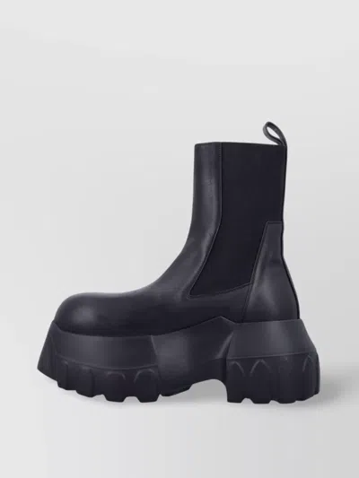Rick Owens Beatle Mega Tractor Boots In Black