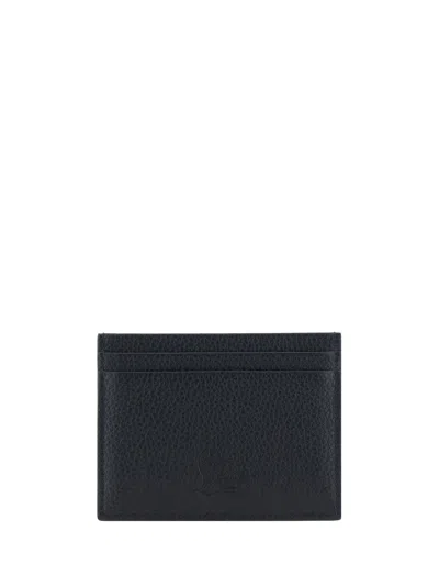 Christian Louboutin Womens Black Kios Loubinthesky-embellished Leather Card Holder In Black
