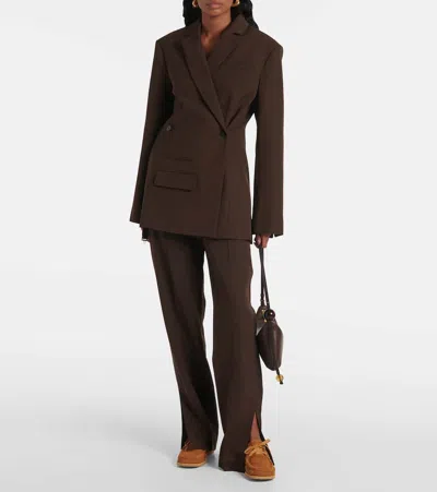 Jacquemus Les Batto Loafers In Brown