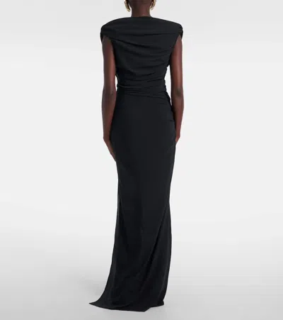 Jacquemus La Robe Rita Longue Gown In Black