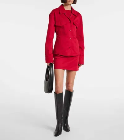 Courrèges Shirt Utility Polycotton In Red