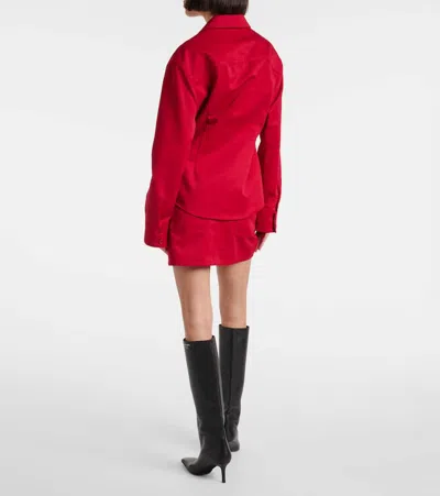 Courrèges Shirt Utility Polycotton In Red