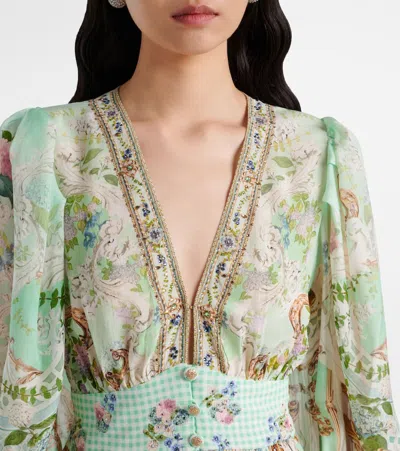 Camilla Crystal-embellished Silk Maxi Dress In Multicoloured