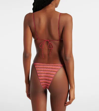 Oseree Oséree Lumière Striped Bikini In Multicoloured