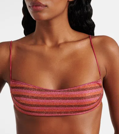 Oseree Oséree Lumière Striped Bikini In Multicoloured