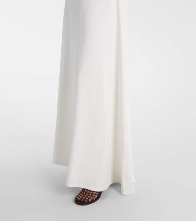 Jacquemus Strapless Maxi Dress In White