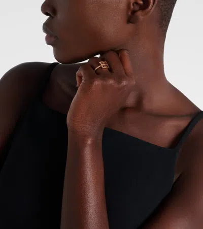 Givenchy 4g Swarovski-embellished Ring In Gold