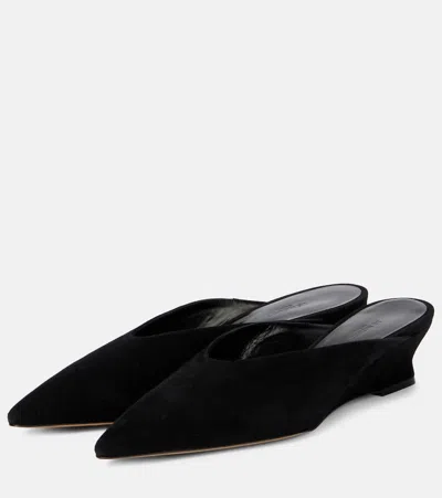 Le Monde Beryl Pointed-toe Mules In Black