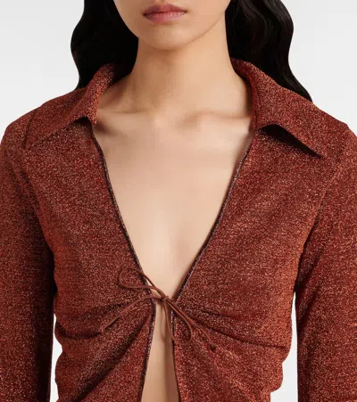 LUMIÈRE PLUMAGE羽毛边饰女式上衣