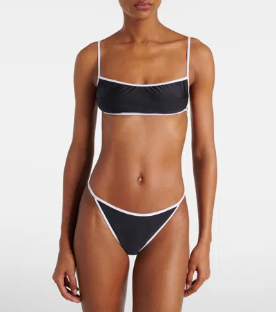 Oseree Bandeau Bikini In Black