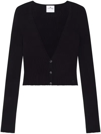 Courrèges Courreges Women Solar Cardigan In Black