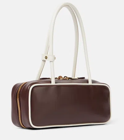 Miu Miu Leather Beau Top-handle Bag In Brown