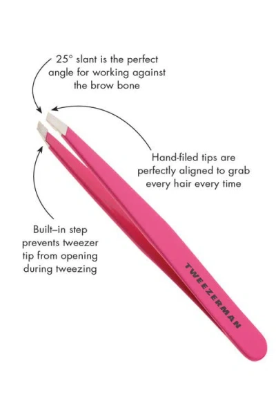 Tweezerman Slant Tweezer In Pretty In Pink