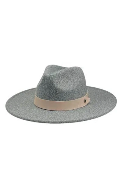Marcus Adler Structured Felt Wool-blend Hat In Heather Grey