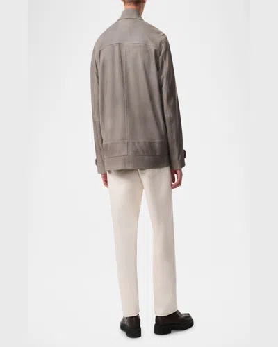 Rag & Bone Men's Pace Suede Chore Jacket In Desert