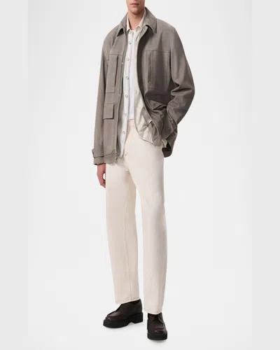 Rag & Bone Men's Pace Suede Chore Jacket In Desert