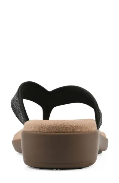Cliffs By White Mountain Becharm Sandal In Black Fabric