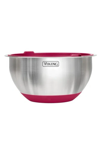 Viking 10 Pc Stainless Steel Mixing Bowl Set In Red