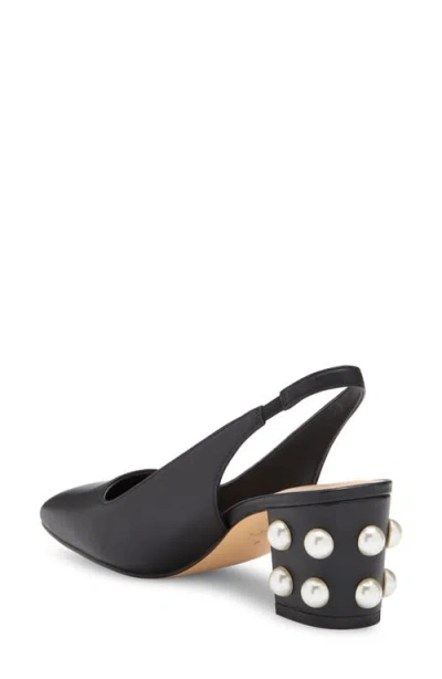 Stuart Weitzman Jute 60 Block Heel Slingback Pump In Black