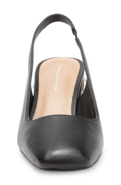 Stuart Weitzman Jute 60 Block Heel Slingback Pump In Black