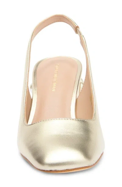 Stuart Weitzman Jute 60 Block Heel Slingback Pump In Platino