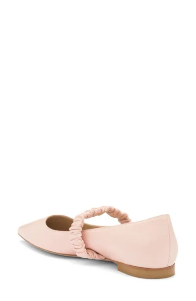 Stuart Weitzman Maxine Leather Ballet Flat In Rosewater