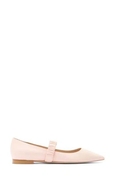 Stuart Weitzman Maxine Leather Ballet Flat In Rosewater