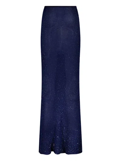 Paramidonna Bruna Maxi Skirt In Blue