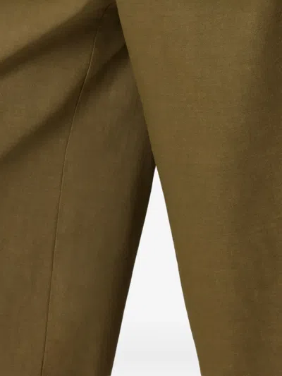 Pinko Tailored Shorts With Pockets And Belt Loops In Green